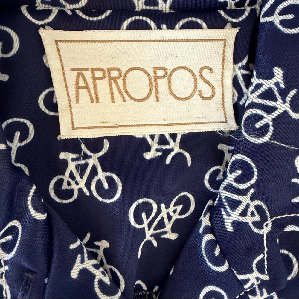 Vintage Bicycle Print Mini Dress by Apropos XS - Picture 6 of 9